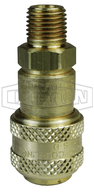 DIXON 2DBM2-B Threaded Coupler, 1/4 Inch MBSPT, Brass | BX6NLU