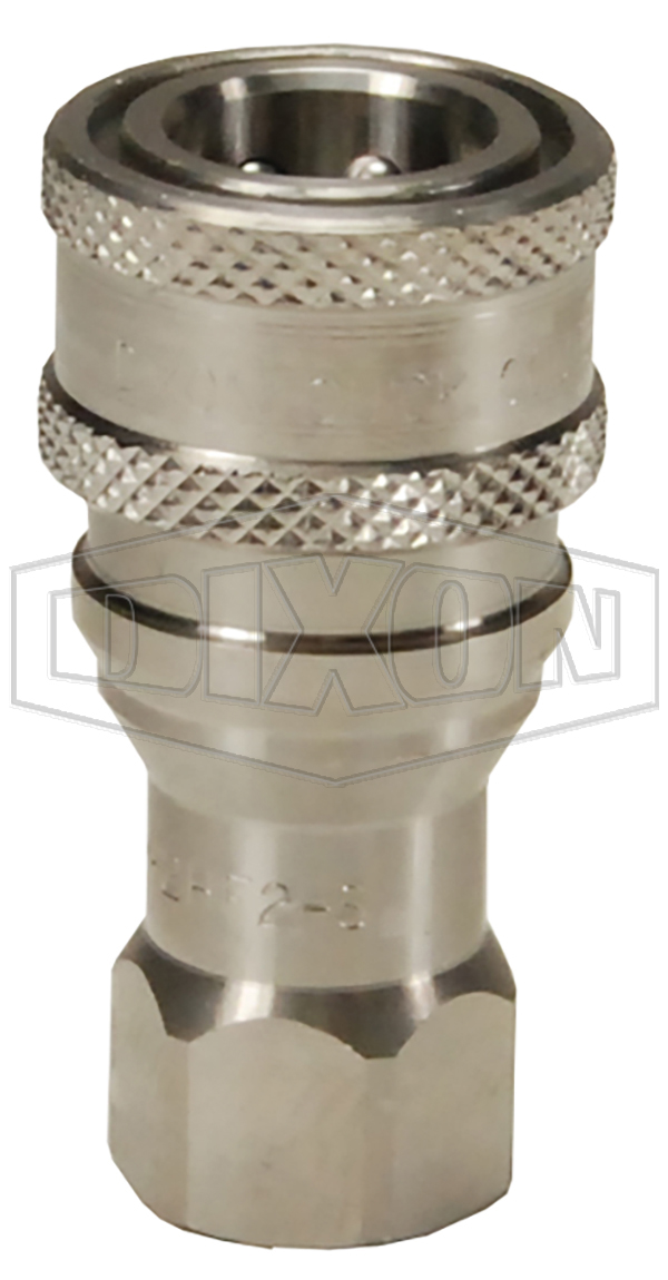 DIXON 3HBF3-S ISO-B Coupler, 3/8 Inch Size, 3/8 BSPP, 303 Stainless Steel | BX6PNY