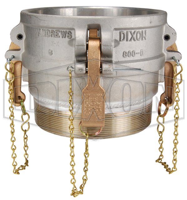 DIXON 800-B-AL Cam And Groove Type B Coupler x Male NPT, Buna-N Seal, 8 Inch Size | BX6UCA