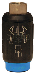 DIXON 9415U0618 Industrial Safety Coupler, Legris Automatic, FNPT, 3/8 Inch Thread, Composite | BX6HVU