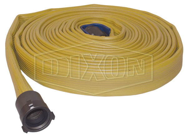 DIXON H625Y50PBF Nitrile Covered Fire Hose, Heavy Duty, 2-13/16 Inch Bowl Size | BX7HMQ