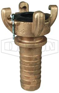 DIXON AB21 4-Lug Hose End, Brass, 150 PSI Pressure Rating, Rubber Seal, 1-1/2 Inch Size | BX6URQ
