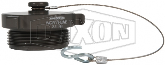 DIXON ADHP600F Plug, 6 Inch Size, Hardcoat Aluminum | BX6UTL