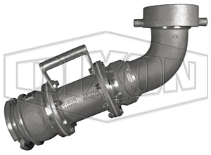 DIXON ATC40ASSDDA Tank Car Unloading Assembly, 4 Inch Adapter | BX6UXY