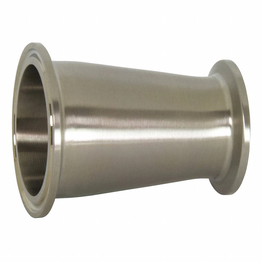 DIXON B3114MP-G200150 Clamp Concentric Reducer, 304 Stainless Steel, 2 x 1-1/2 Inch Tube O.D. | AL8AKQ