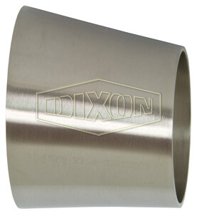 DIXON B32W-G300200P Polished Eccentric Weld Reducer, 3 x 2 Inch Tube O.D. | AL8BHQ