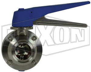 DIXON B5115S150CC-C Butterfly Valve With Trigger Handle Clamp End, 1-1/2 Inch Size | BX6WKP
