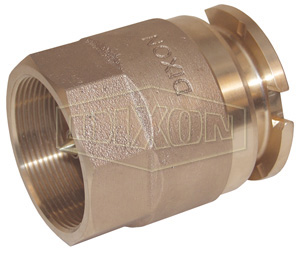 DIXON BA31-300 Dry Disconnect Coupler, Brass Adapter x Female NPT, Buna Seal, 3 Inch Size | BX6JRY