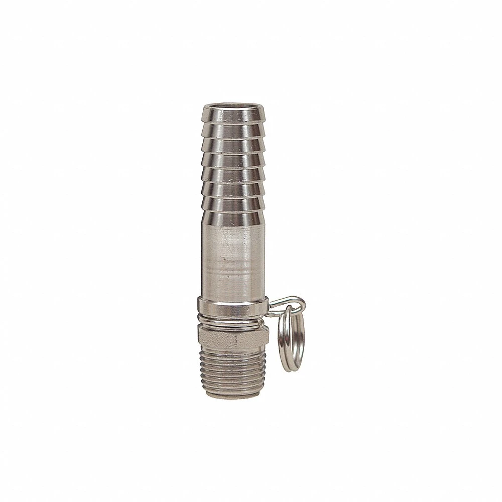 DIXON BNS44SS Straight Swivel x Hose Shank Connector, 1/2 Inch I.D., Stainless Steel | BX6ZDC