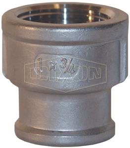 DIXON BR1050SS Threaded Bell Reducer, Size 1 Inch FNPT x 1/2 Inch FNPT, Stainless Steel | AN4VZM