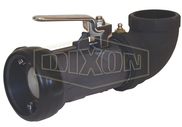 DIXON BS62-200 Bayonet Style Dry Disconnect 90 Deg. Swivel Coupler x Female NPT, 2 Inch Size | BX6ZQL