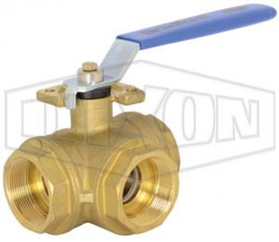 DIXON BV3BVLR-0501-A Ball Valve, 1/2 Inch Size, Brass | BX7ALG