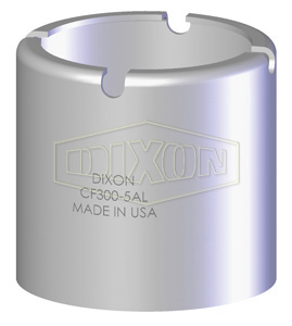 DIXON CF100-10CS Ferrule, Crimp Style, 1.875 Inch I.D., 1-49/64 to 1-52/64 Inch O.D. | BX7BTG