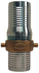 DIXON CSB200 Short Shank Suction Coupling, 2 Inch Size, Steel Shank, With Brass Nut NPSM | BX6JVM