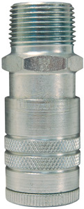 DIXON DC25 Air Chief Industrial Semi-Automatic Male Threaded Coupler, 3/8 Inch Body, Steel | AY9WZY