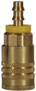 DIXON DC3842L Air Chief Aro Interchange Semi-Auto Coupler, 1/4 Inch Hose I.D., Brass | AL2XPB