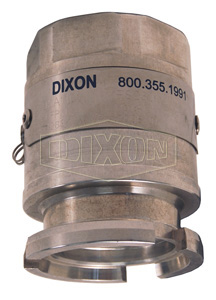 DIXON DDA300AL Mann Tek Dry Disconnect Adapter Tank Unit x FNPT, 119mm Body, 3 Inch Thread | AN6ERC