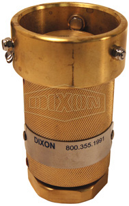 DIXON DDC075BR Mann Tek Dry Disconnect Coupler Hose Unit x FNPT, 56mm Body, 3/4 Inch Thread | BX7DKU