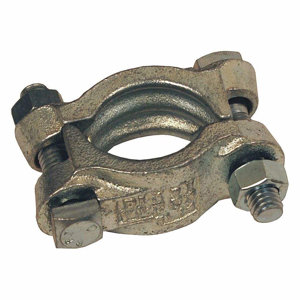DIXON DL32 Double Bolt Clamp, 2-20/64 To 2-40/64 Inch Outside Dia., Cast Carbon Steel | BX6HKM