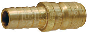 DIXON E8S8-B Straight Through Interchange Hose Barb Plug, Hose Diameter 1 Inch, Brass | AM4TTH
