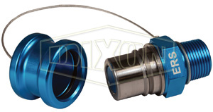 DIXON ERS-C3 High Flow Receiver, Teal, Receiver With Cap, 50 Gpm At 40 PSI Flow | BX7EHQ