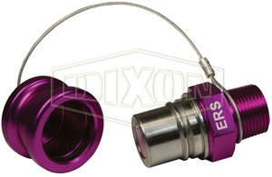 DIXON ERS-C4 High Flow Receiver, Violet, Receiver W/Cap, 50 Gpm At 40 PSI Flow | BX7EJD