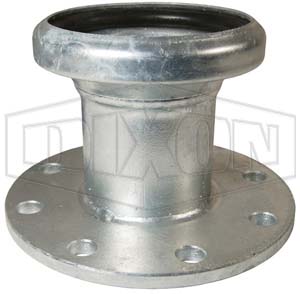 DIXON FC3144 Type B Female x 150# Asa Flange, Galvanized Steel, 4 Inch Size | BX7EXN
