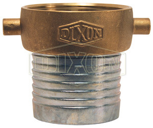 DIXON FCSB400 Short Shank Suction Female Coupling, Npsm Nut Component, Npsm Thread | AL6AKA