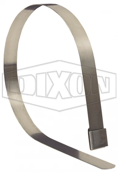 DIXON FO311 Center Punch Band Clamp, Open End, 1-3/8 Inch I.D., Galvanized | AK2GTE
