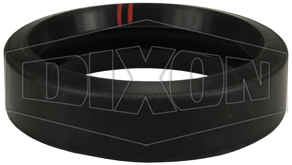 DIXON G200VB Grooved Fitting Gasket, Black, 2 Red Stripes Code | BX7GMV