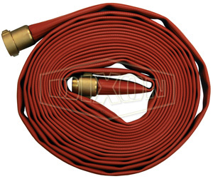 DIXON H515R50RBF Nitrile Covered Fire Hose, Light Duty, 13/16 Inch Bowl Size, Expansion Ring | BX7HKM