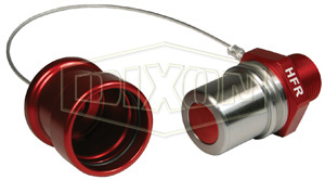 DIXON HFR-C1 High Flow Receiver, 1500 PSI Burst Pressure, Red, Receiver With Cap, 2 Inch Hex | BX7JCB