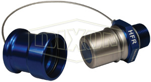 DIXON HFR-C5 High Flow Receiver, 1500 PSI Burst Pressure, Navy, Receiver W/Cap, 2 Inch Hex | BX7JCL