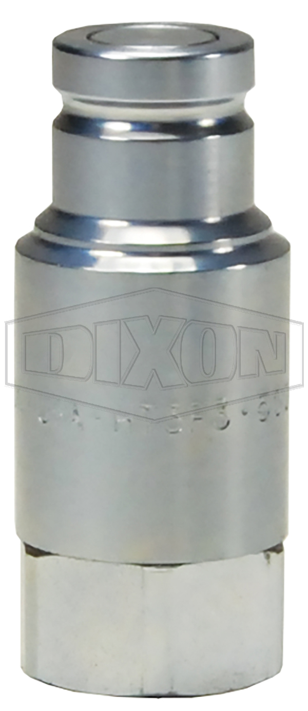 DIXON HT12BF12 ISO-FF Plug, BSPP Thread, 1-1/2 Inch Thread, Steel | BX7JDK