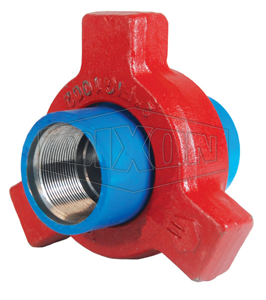 DIXON HU1002100 Threaded Hammer Union, 1 Inch Size, Blue Sub, Red Nut, Steel | BX7JHU