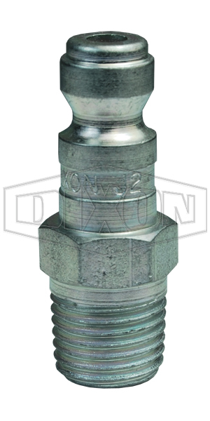 DIXON J4M4 Pneumatic Threaded Plug, MNPTF Thread, 1/2 Inch Thread, Steel | BX7JVR