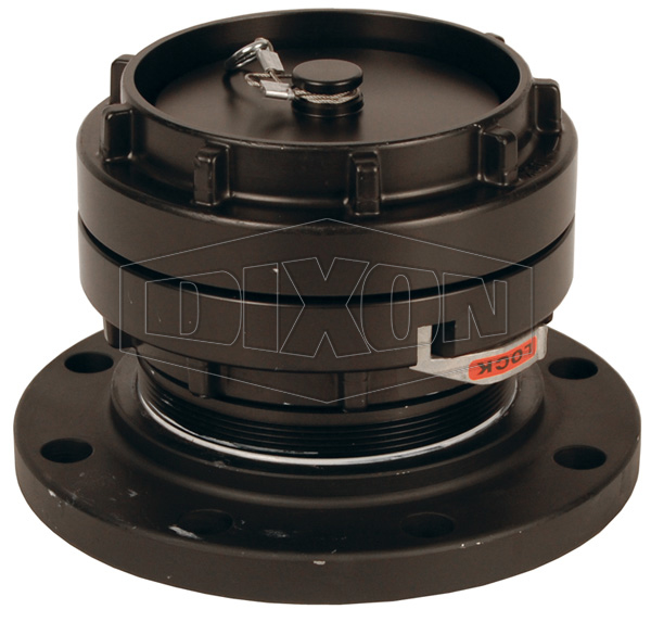 DIXON NCS-CSF-STZ660C Carbon Steel Flange x Storz With Cap, 6 Inch Flange, 1 Pack, 6 Inch Storz Size | BX7LUR