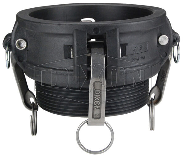 DIXON PPB400 Coupler, Polypropylene, Cam and Groove, Type B Coupler x Male NPT | AL9YGT