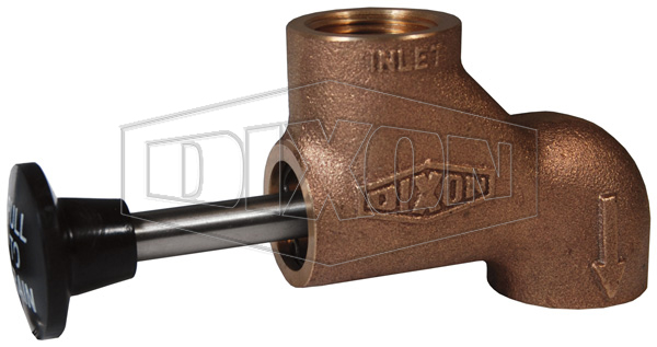 Push Pull Drain Valve, 3/4 FNPT Inlet, 3/4 FNPT Outlet