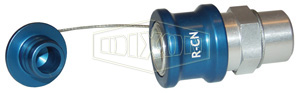 DIXON R-CN-P Coolant Fluid Nozzle, 1/2 Inch NPT, With Plug | BX7PMH