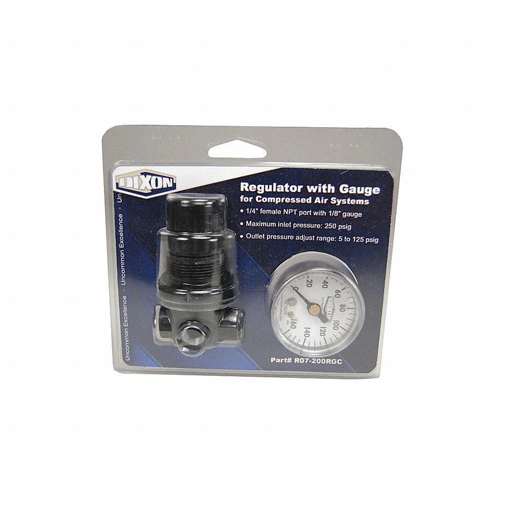 DIXON R07-200RGC FRL Carded Miniature Regulator, 15 SCFM Flow, 250 PSI Max. Inlet Pressure | AM7BUV