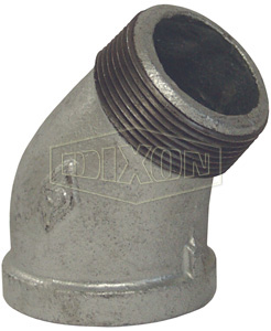 DIXON SE45125G Street Elbow, NPT Thread, 45 Deg. Bend | BX7TDC