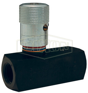 DIXON SFC600 Flow Control Valve, 3/8 Inch Thread, Black Oxide Steel, 5000 PSI | AM8KYL