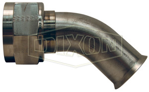 DIXON SFMF750-45 Female Weld End Metal Hose Fitting, 45 Deg. Elbow, Sae 37 | BX7TEG