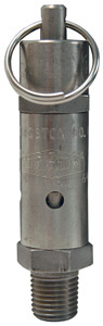 DIXON SV200SS Standard Safety Pop-Off Valve, 173 Scfm Flow, 1/4 Inch Thread, Stainless Steel | BX6KHB