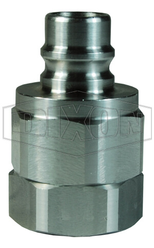 DIXON V6F6-SS Valved Female Plug, Snap-Tite H/IH Interchange | AM2XLN