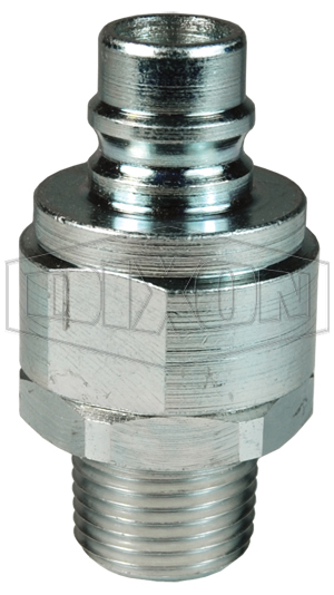 DIXON V6M6 Male Plug, Snap-Tite H/IH Interchange, Valved | BX6KJG