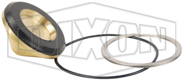 DIXON W12-RKIT-V2 Wingstyle Interchange Repair Kit, 1-1/2 Inch Body, Nitrile | BX7XFH
