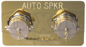 DIXON WP2H-ASSP-C Wall Plate, Auto-Sprinkler/Standpipe Branding, Polished Chrome, Brass | BX7XQC
