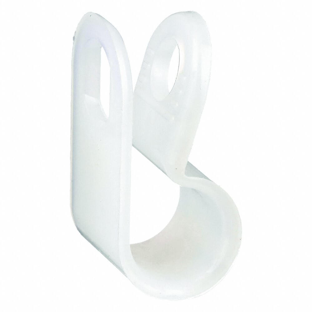 DOLPHIN COMPONENTS CORP DC-3/16N Cable Clamp, 3/16 Inch Size, White, 100Pk | AA6TZC 14X934